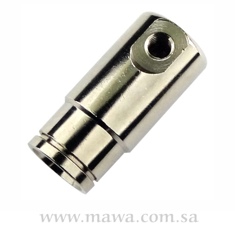 نهاية استيل 1/4 مع فتحة نوزل 