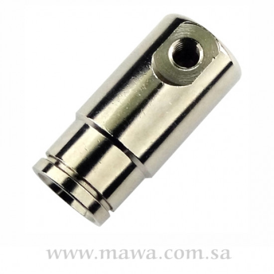 نهاية استيل 1/4 مع فتحة نوزل 