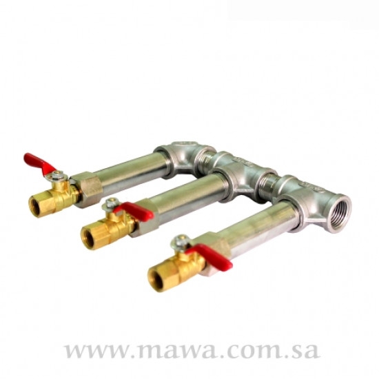 موزع ثلاثي لخطوط لي الضباب 1/2*1/4