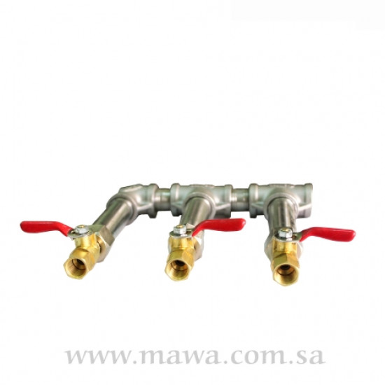 موزع ثلاثي لخطوط لي الضباب 1/2*1/4