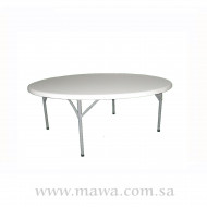 طاولة دائربة 5 قدم 
