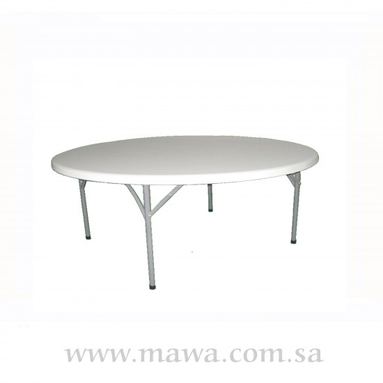 طاولة دائربة 5 قدم 
