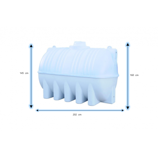 خزان المهيدب مرجان افقي سعة 3,000 لتر