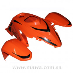 فايبر برتقالي أمامي 100cc 