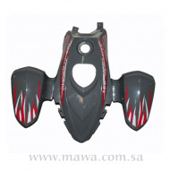 فايبر رمادي أمامي 100cc 