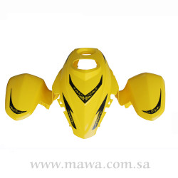 فايبر اصفر أمامي 100cc 