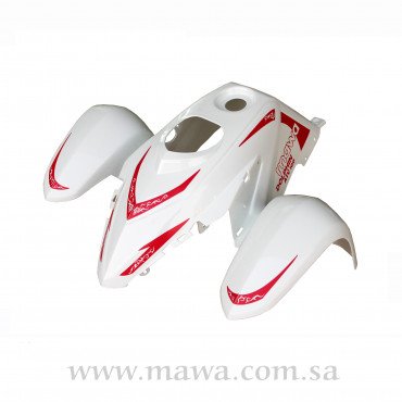 فايبر ابيض أمامي 100cc 