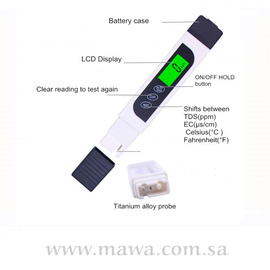 جهاز قياس الملوحة TDS&EC جهاز قياس الملوحة TDS&EC
