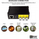 جهاز تحكم بالأجهزة الكهربائية عن طريق شبكة الأنترانت TCP/IP to Contact Closure (Relay) with Power Over Ethernet