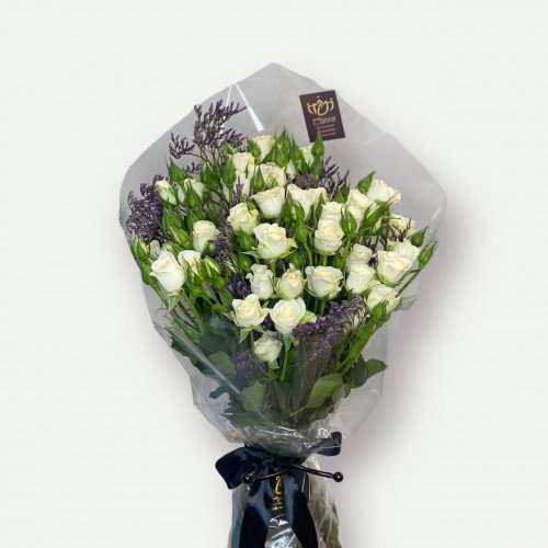 باقة البيبي روز البيضاء 