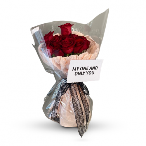  باقة ورد الجوري الأحمر