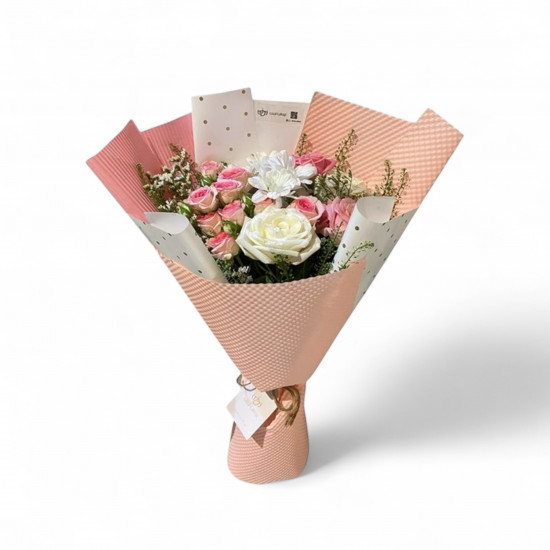 باقة ورد ورديه