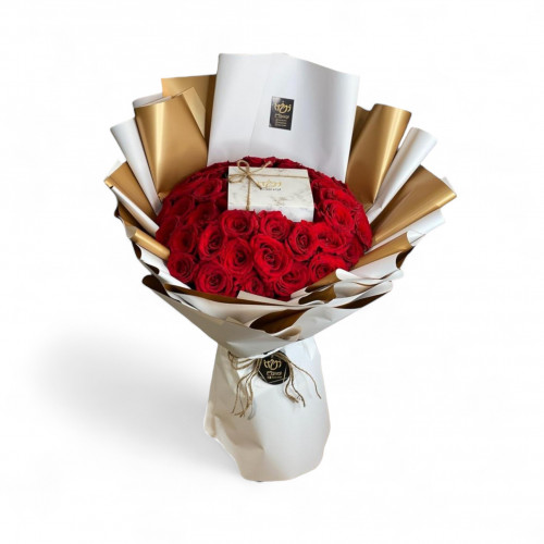 باقة الشوكولاتة الحمراء باقة الشوكولاتة الحمراء