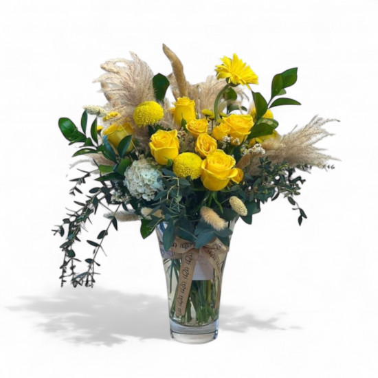 فازة الجوري الاصفر فازة الجوري الاصفر