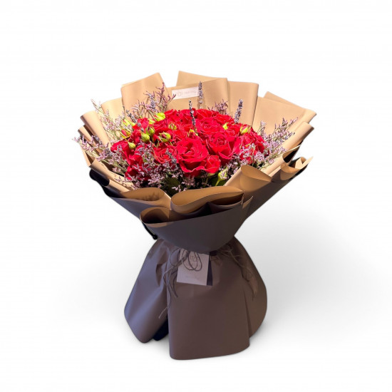 ورد جوري احمر مع امنيوم ورد جوري احمر مع امنيوم