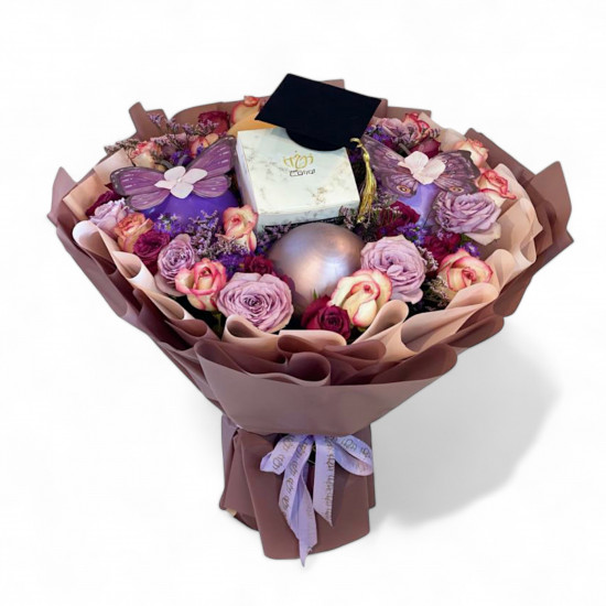 باقة التخرج والشوكلاتة باقة التخرج والشوكلاتة