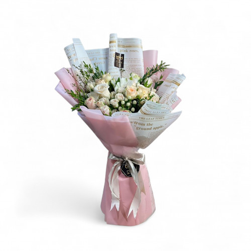 باقة الجوري الزهري 