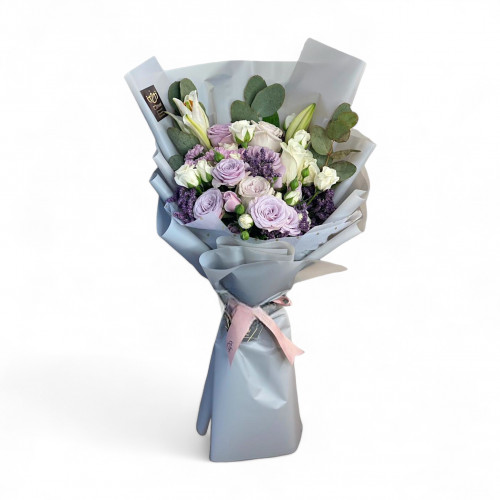 باقة الجوري البنفسجي باقة الجوري البنفسجي