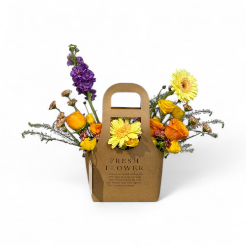 تنسيق كيس بالورد الطبيعي