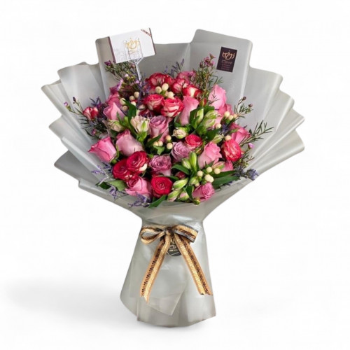 باقة وردية باقة وردية