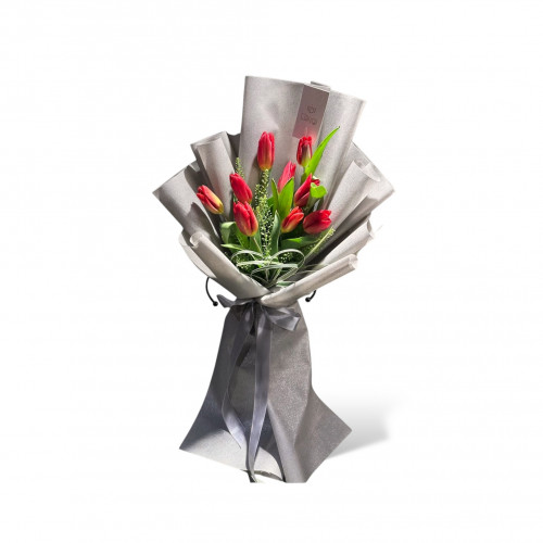 باقة التوليب الاحمر باقة التوليب الاحمر