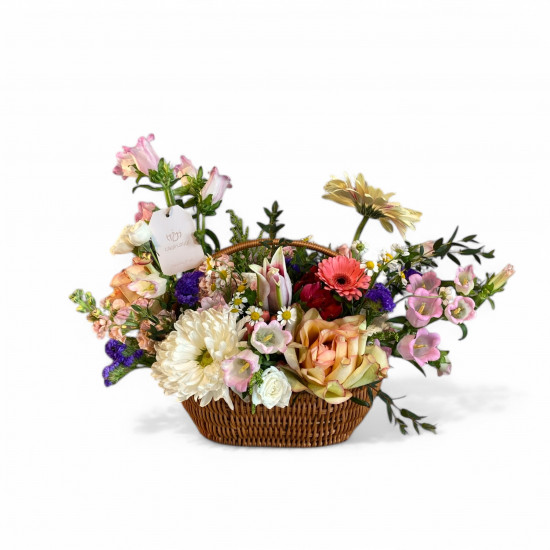 سلة بهجة الورد