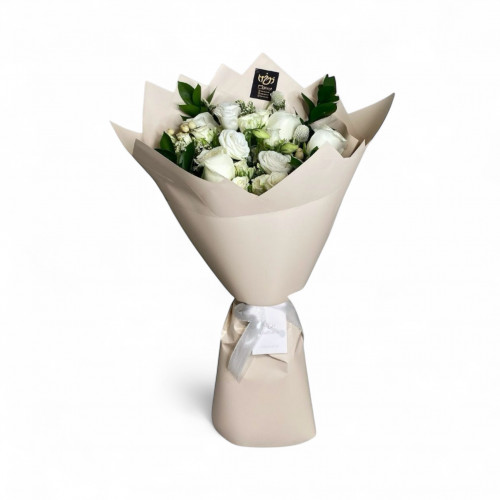 باقة ورد ابيض جوري باقة ورد ابيض جوري