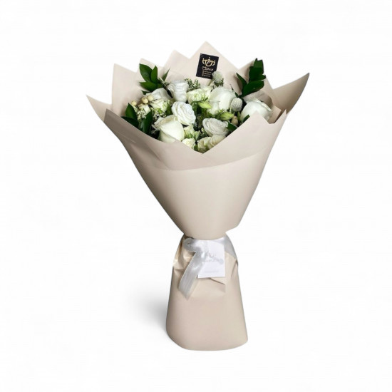 باقة ورد ابيض جوري باقة ورد ابيض جوري