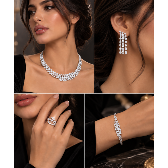 طقم رونق فضة 925