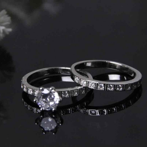 خاتم توينزفضة عيار٩٢٥كود(٠٠٣٠٨٠٠)