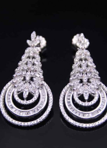 حلق فضة عيار924كود(0080200)