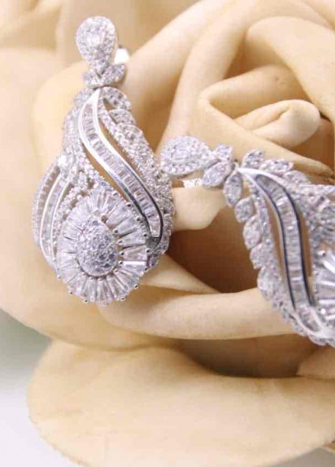 حلق فضة عيار925كود(0011060)