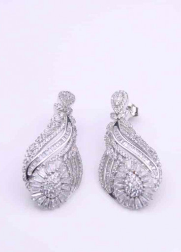 حلق فضة عيار925كود(0011060)