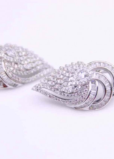 حلق فضة عيار925كود(007080)