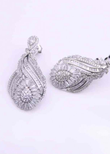 حلق فضة عيار925كود(0011060)