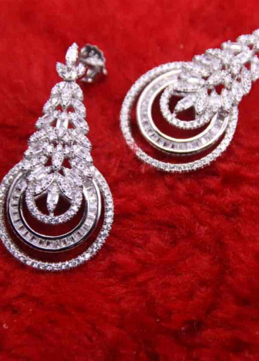 حلق فضة عيار924كود(0080200)