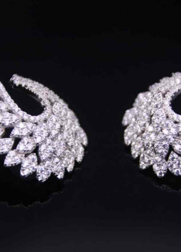 حلق فضة عيار925كود(0080200)