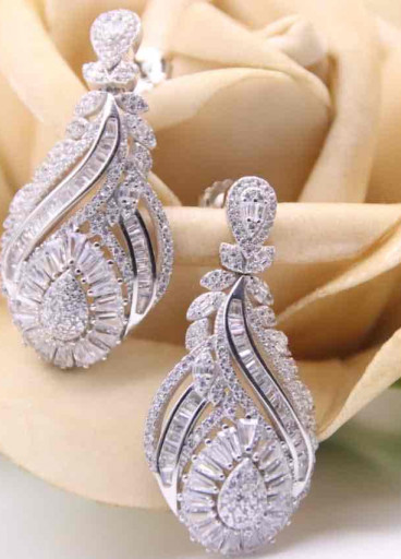 حلق فضة عيار925كود(0011060)