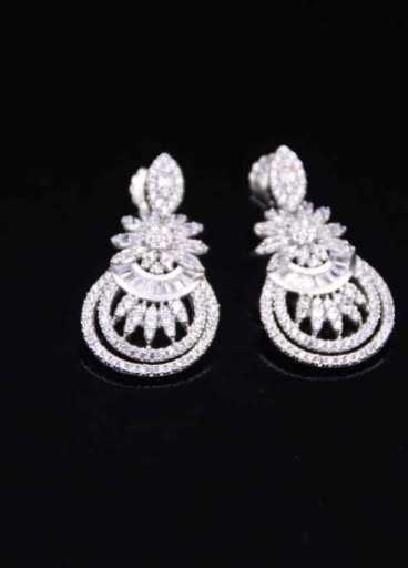 حلق فضة عيار925كود(0050200)