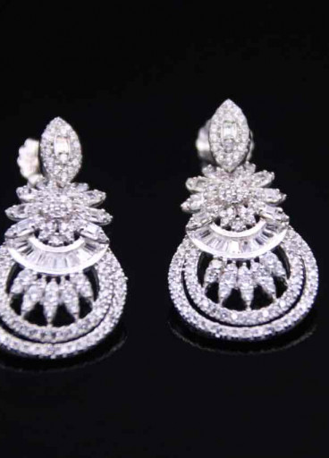 حلق فضة عيار925كود(0050200)