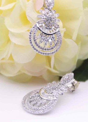 حلق فضة عيار925كود(0050200)