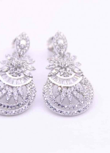 حلق فضة عيار925كود(0050200)