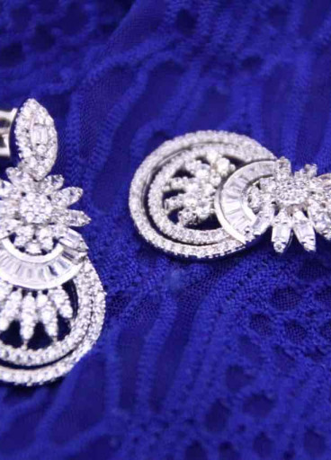 حلق فضة عيار925كود(0050200)