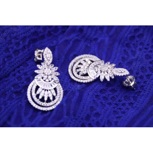 حلق فضة عيار925كود(0050200)