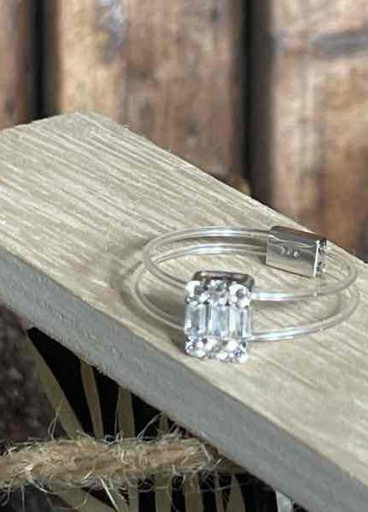 خاتم فضة عيار ٩٢٥ كود (٠٠١٠٣٠٠)