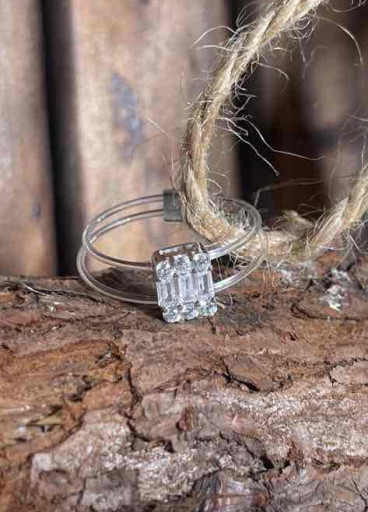 خاتم فضة عيار ٩٢٥ كود (٠٠١٠٣٠٠)