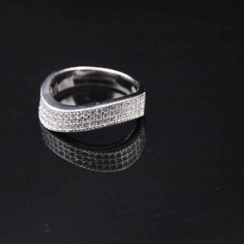 خاتم من الفضة الأصلية عيار 925 كود (003060)