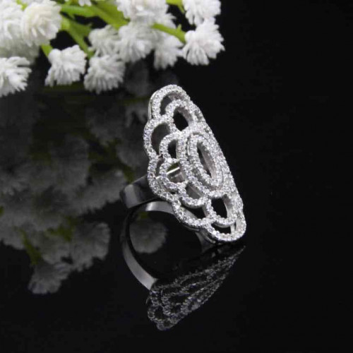 خاتم من الفضة الأصلية عيار 925 كود (٠٠٦٠٢٠)