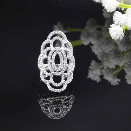 خاتم من الفضة الأصلية عيار 925 كود (٠٠٦٠٢٠)