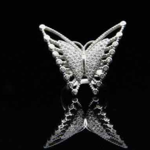 خاتم من الفضة الأصلية عيار 925 كود (007040)